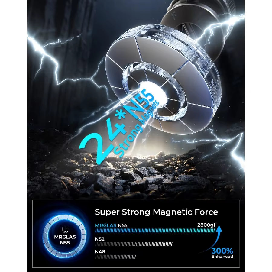 2026 Upgraded Vacuum Magnetic Phone Holders for Your Car 360 Adjustable Absorption Magnetic Bracket 98LBS Magsafe Suctio